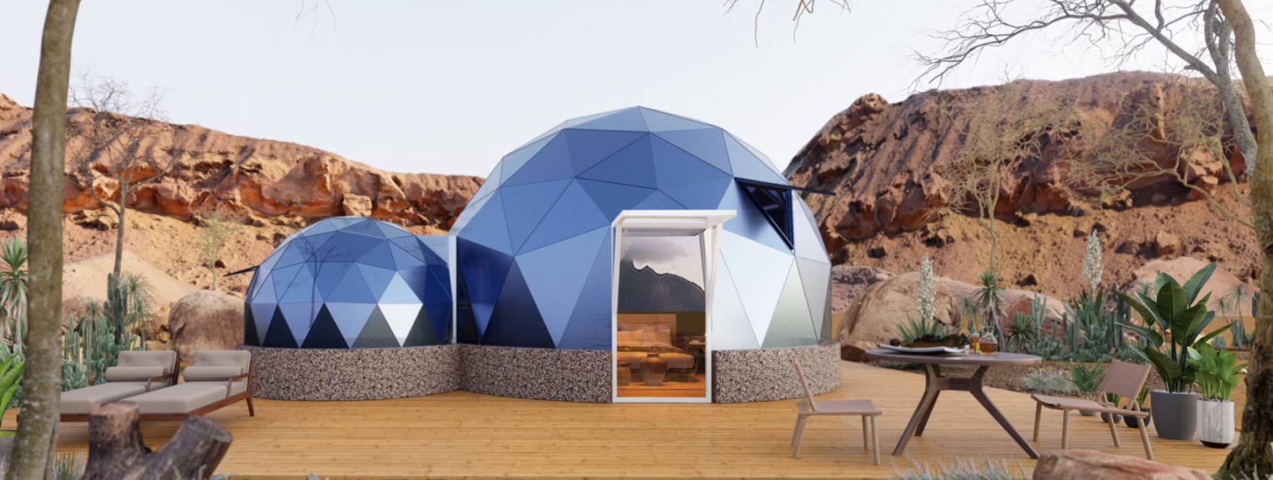 河曲县球形智能光伏玻璃星空房